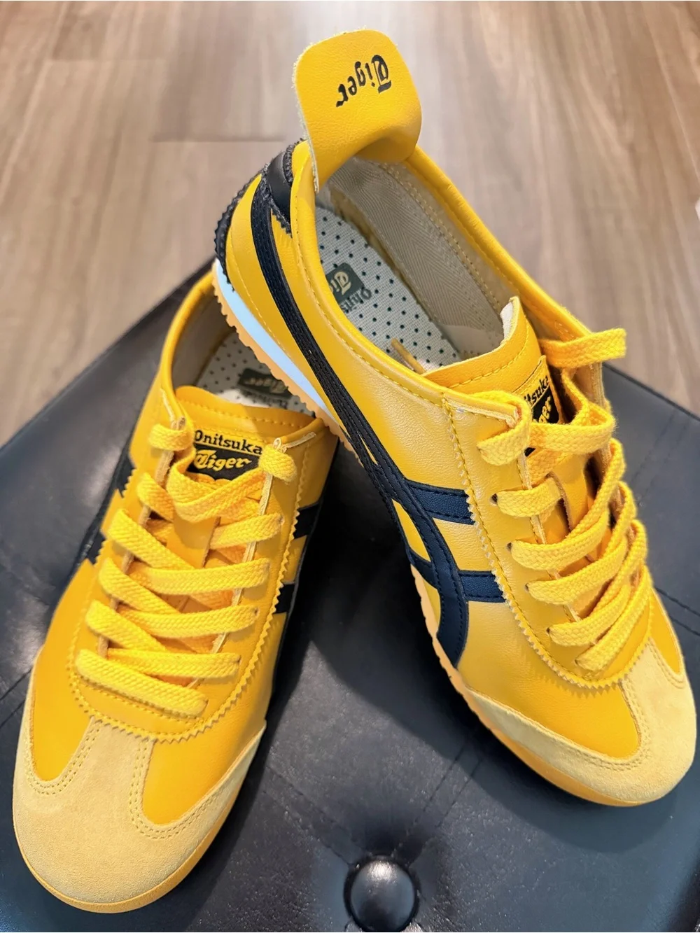 Onitsuka Tiger by Asics Yellow and Black Women’s Sneakers